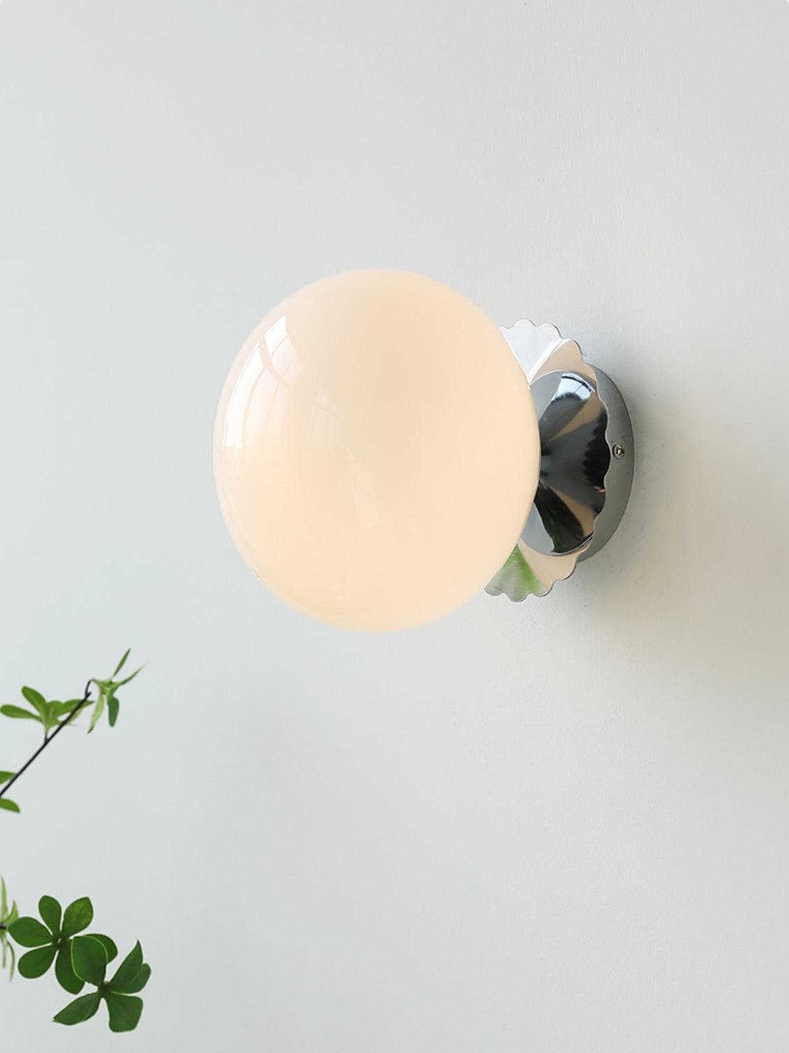 Marshmallow Wall Lamp Pink Glass | Modern Wall Light | Metal Frame | E26 E27 LED Compatible | Decorative Indoor Lighting