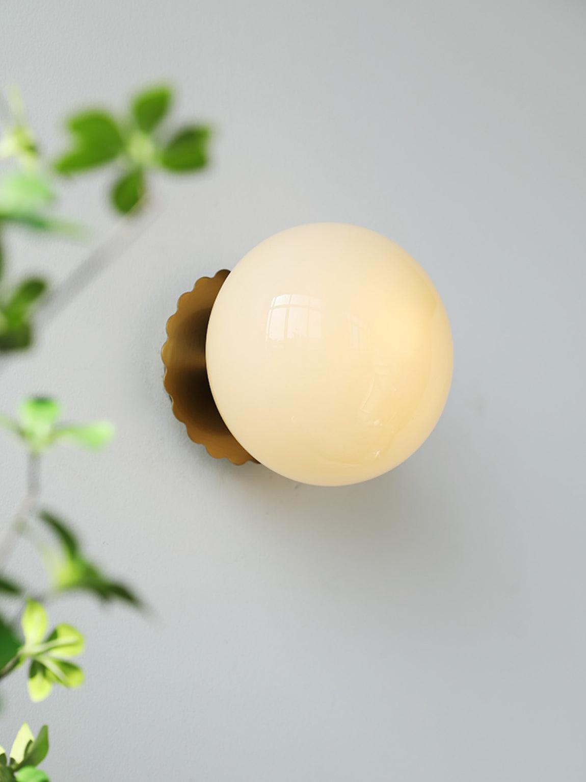 Marshmallow Wall Lamp Pink Glass | Modern Wall Light | Metal Frame | E26 E27 LED Compatible | Decorative Indoor Lighting