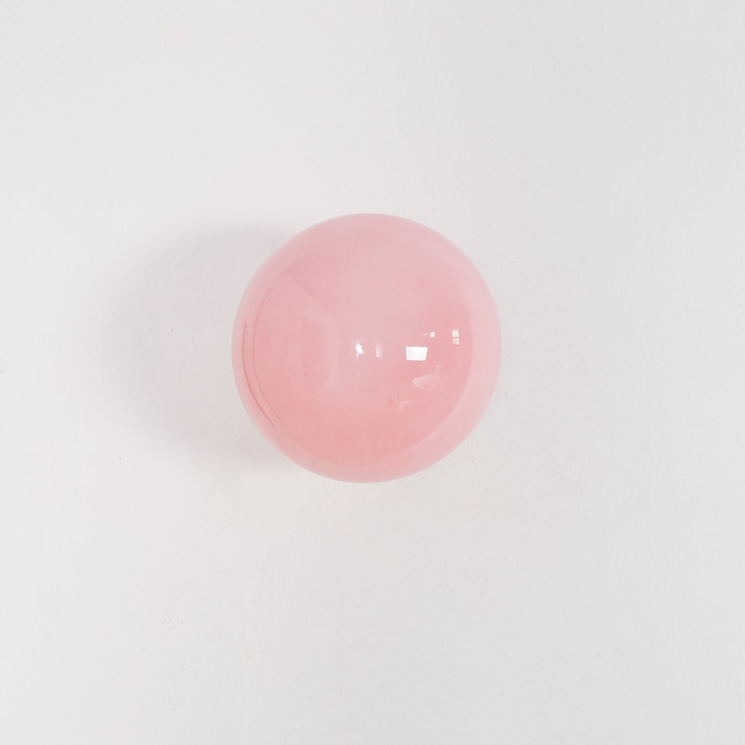 Marshmallow Wall Lamp Pink Glass | Modern Wall Light | Metal Frame | E26 E27 LED Compatible | Decorative Indoor Lighting