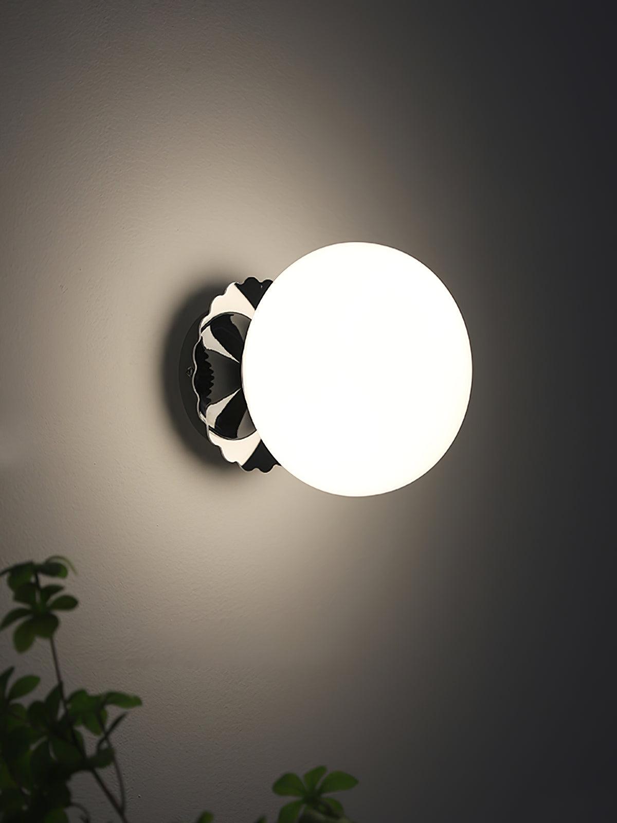 Marshmallow Wall Lamp Pink Glass | Modern Wall Light | Metal Frame | E26 E27 LED Compatible | Decorative Indoor Lighting