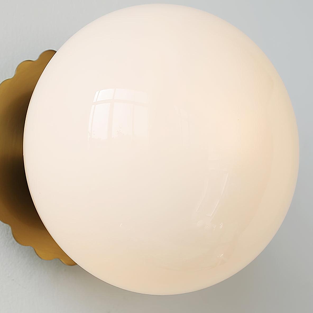 Marshmallow Wall Lamp Pink Glass | Modern Wall Light | Metal Frame | E26 E27 LED Compatible | Decorative Indoor Lighting
