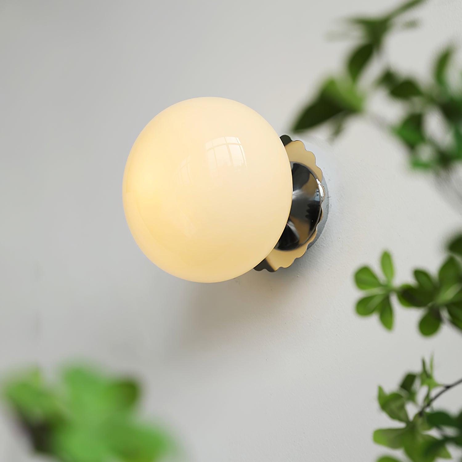 Marshmallow Wall Lamp Pink Glass | Modern Wall Light | Metal Frame | E26 E27 LED Compatible | Decorative Indoor Lighting
