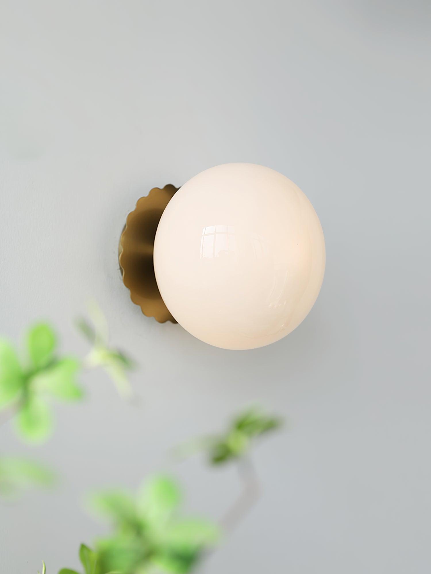 Marshmallow Wall Lamp Pink Glass | Modern Wall Light | Metal Frame | E26 E27 LED Compatible | Decorative Indoor Lighting