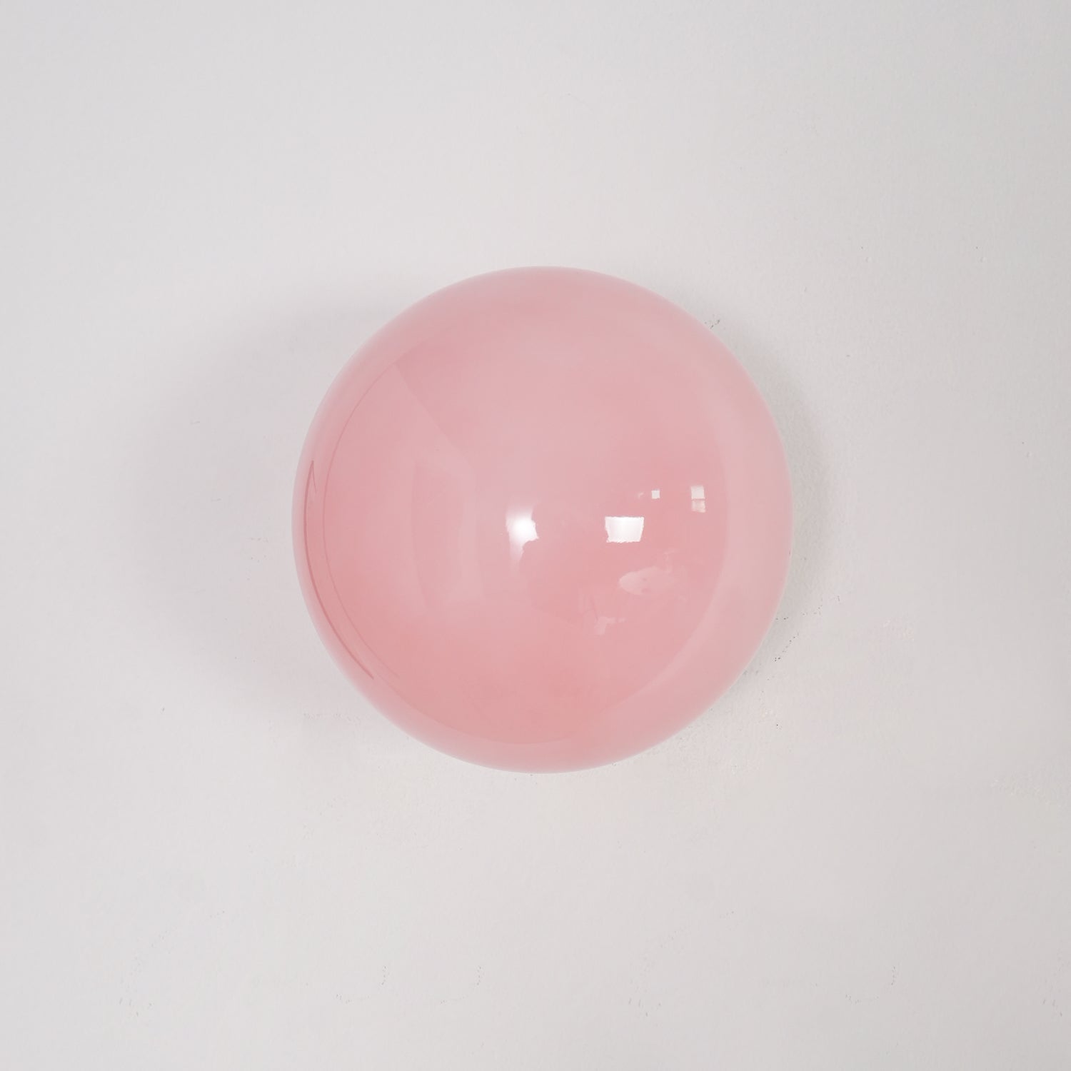 Marshmallow Wall Lamp Pink Glass | Modern Wall Light | Metal Frame | E26 E27 LED Compatible | Decorative Indoor Lighting