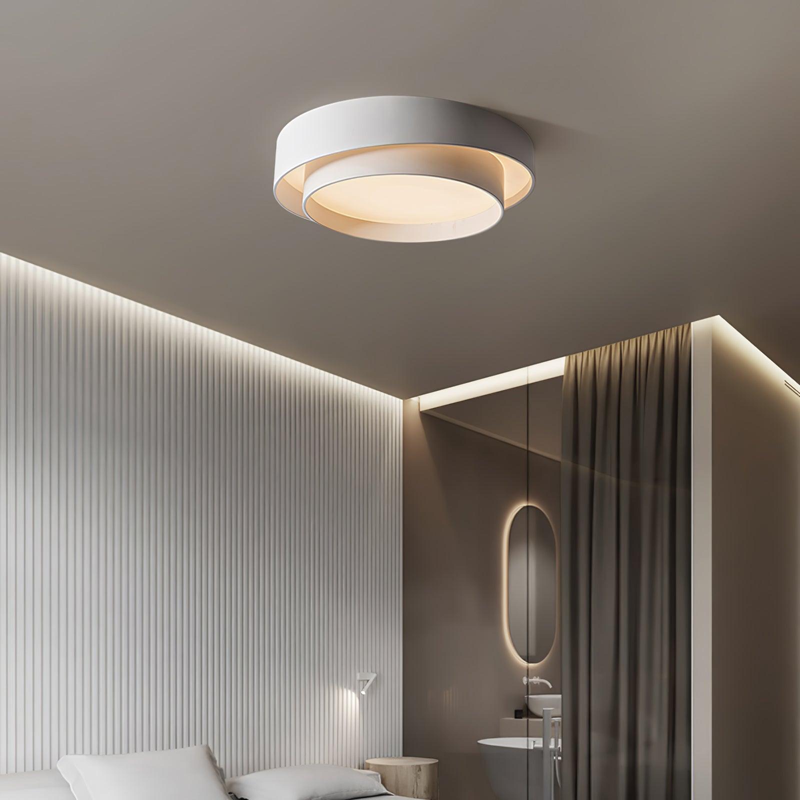 Melody Ceiling Lamp Modern LED | Cylindrical Ceiling Light | Iron Metal Acrylic | Integrated LED Dimmable | Living Room Bedroom Lighting