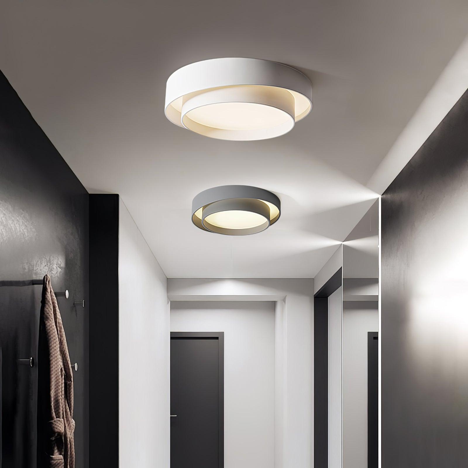 Melody Ceiling Lamp Modern LED | Cylindrical Ceiling Light | Iron Metal Acrylic | Integrated LED Dimmable | Living Room Bedroom Lighting