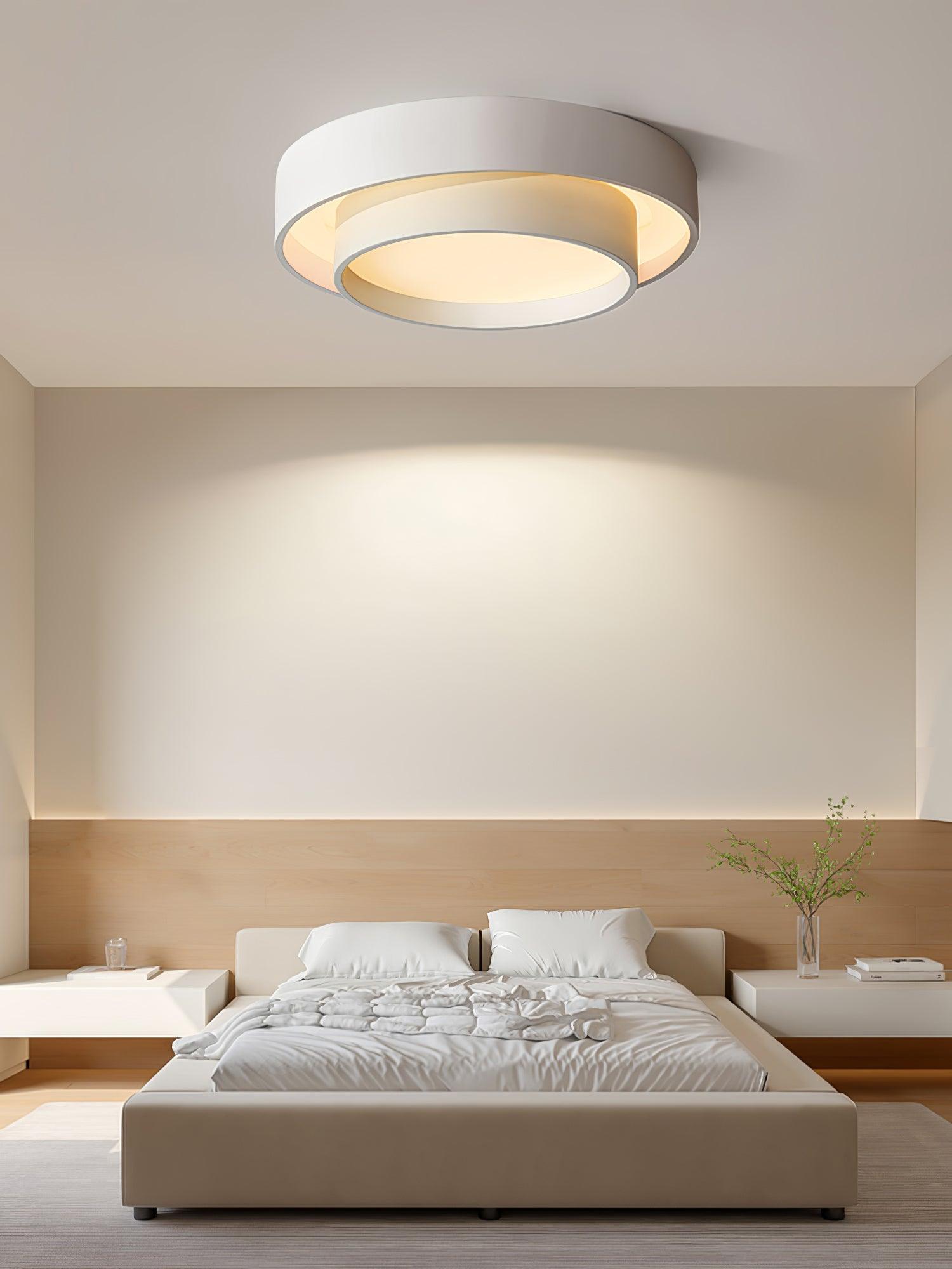 Melody Ceiling Lamp Modern LED | Cylindrical Ceiling Light | Iron Metal Acrylic | Integrated LED Dimmable | Living Room Bedroom Lighting
