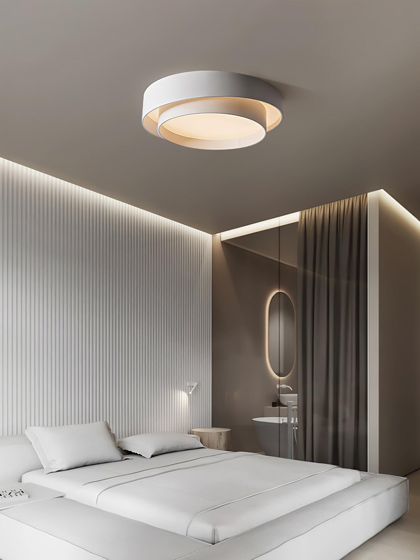 Melody Ceiling Lamp Modern LED | Cylindrical Ceiling Light | Iron Metal Acrylic | Integrated LED Dimmable | Living Room Bedroom Lighting