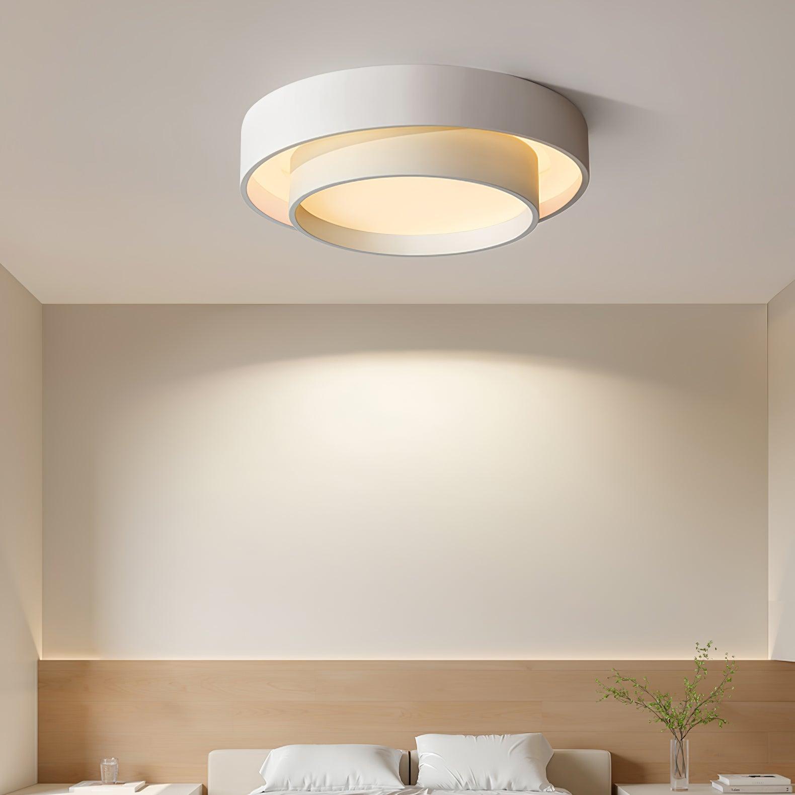 Melody Ceiling Lamp Modern LED | Cylindrical Ceiling Light | Iron Metal Acrylic | Integrated LED Dimmable | Living Room Bedroom Lighting
