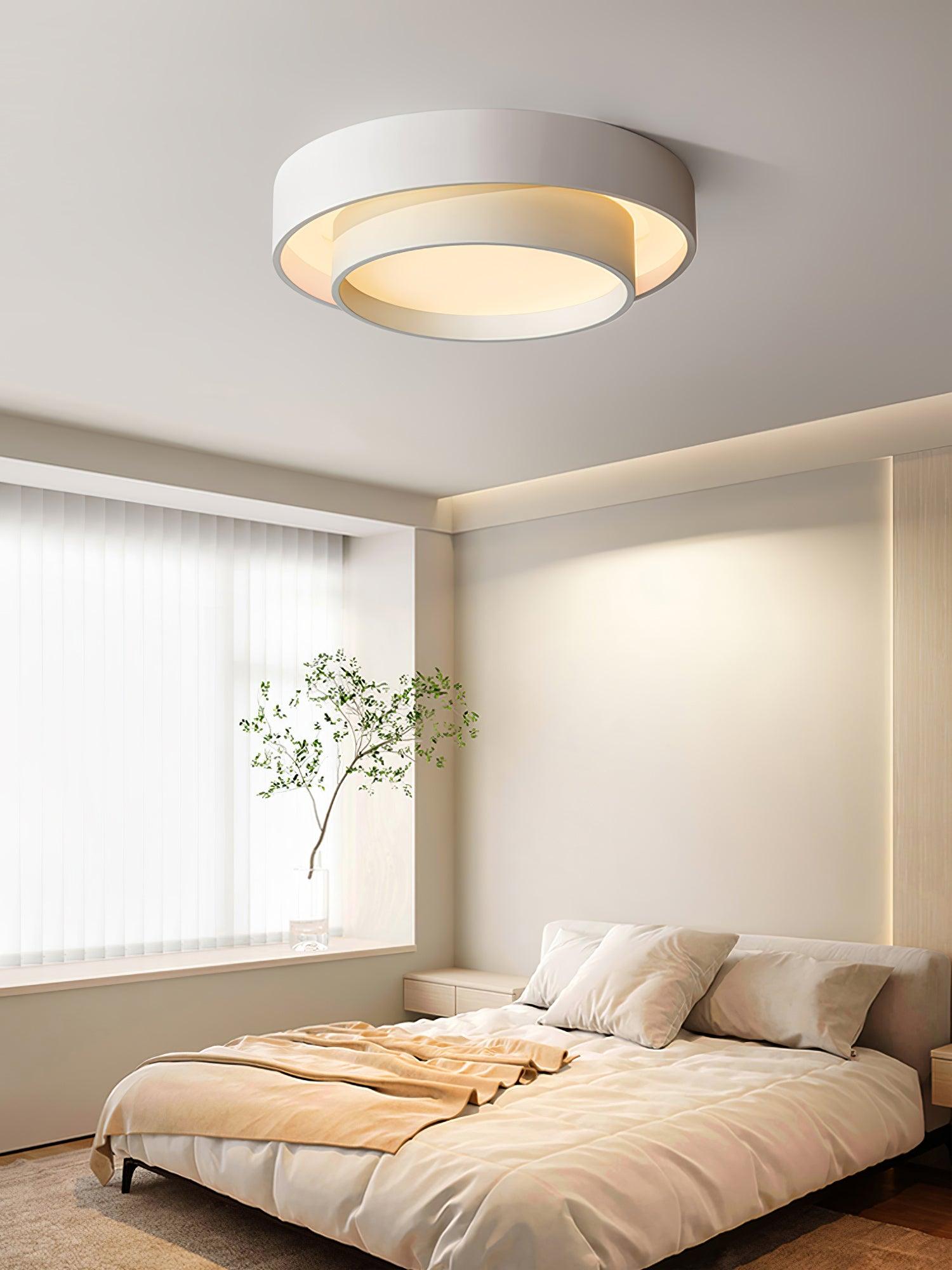 Melody Ceiling Lamp Modern LED | Cylindrical Ceiling Light | Iron Metal Acrylic | Integrated LED Dimmable | Living Room Bedroom Lighting