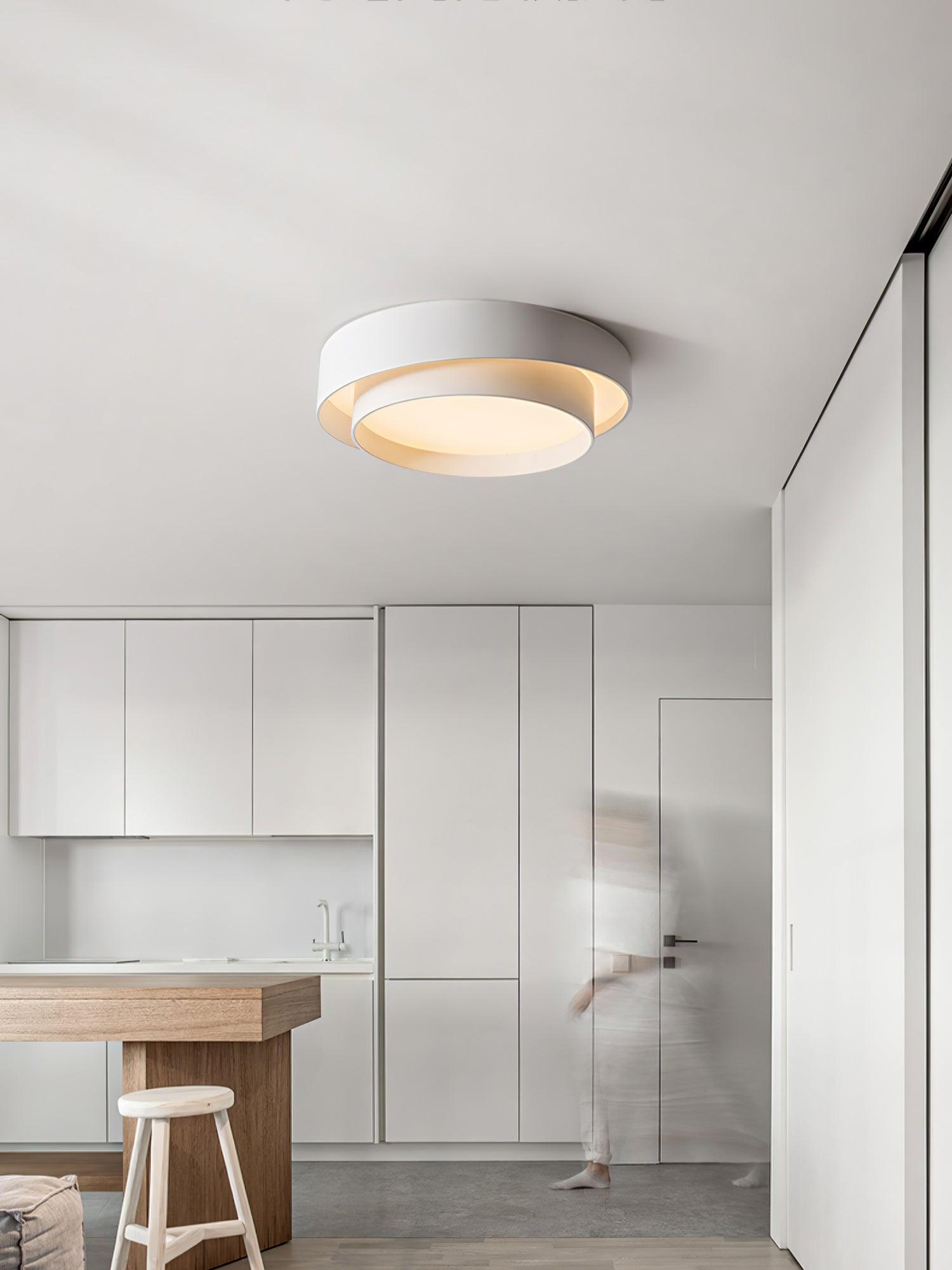 Melody Ceiling Lamp Modern LED | Cylindrical Ceiling Light | Iron Metal Acrylic | Integrated LED Dimmable | Living Room Bedroom Lighting