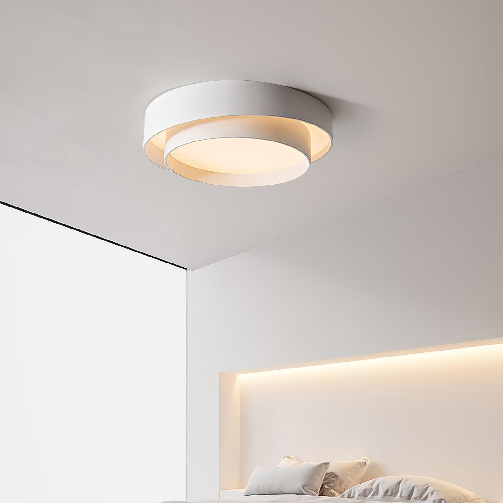 Melody Ceiling Lamp Modern LED | Cylindrical Ceiling Light | Iron Metal Acrylic | Integrated LED Dimmable | Living Room Bedroom Lighting
