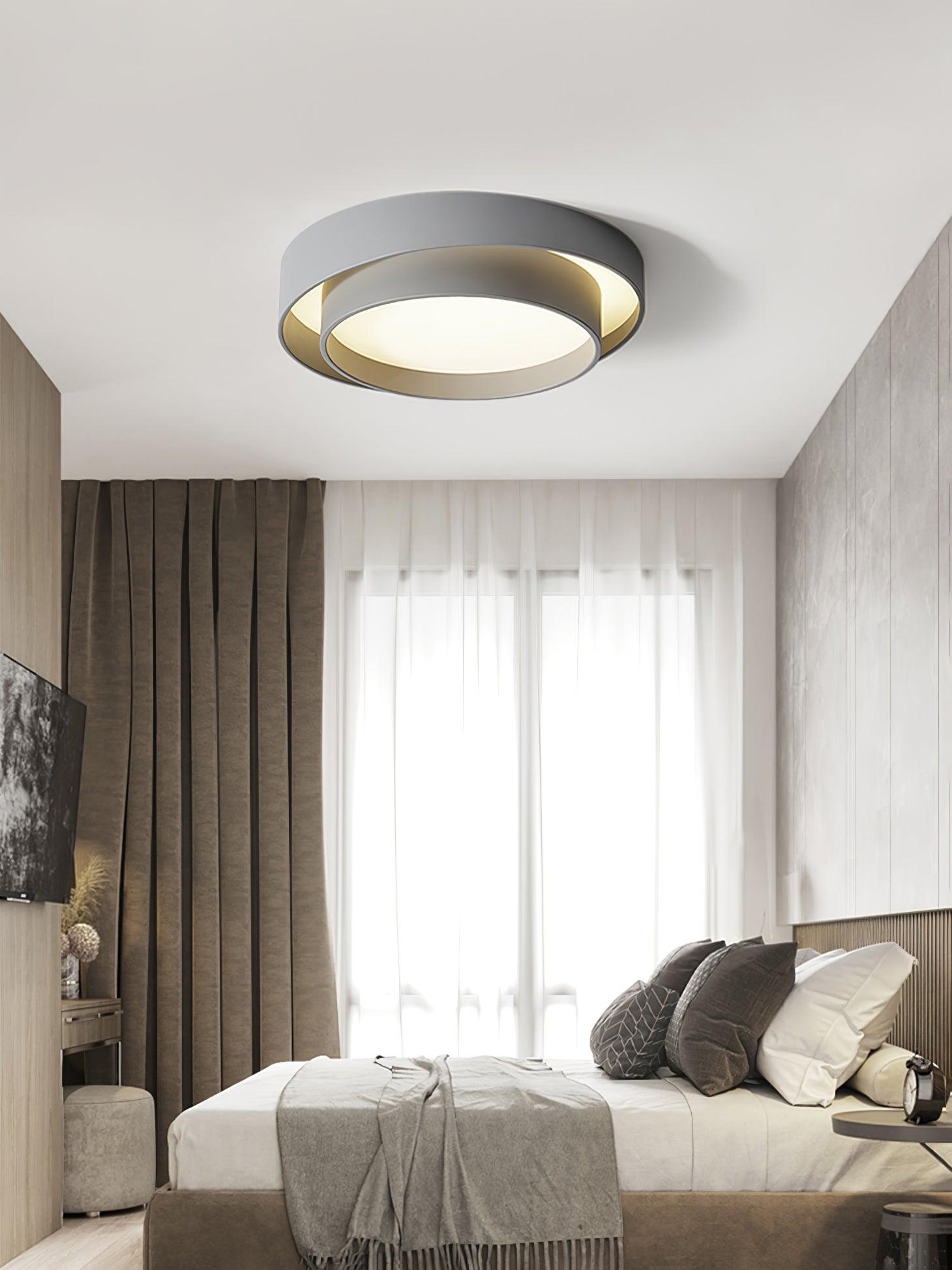 Melody Ceiling Lamp Modern LED | Cylindrical Ceiling Light | Iron Metal Acrylic | Integrated LED Dimmable | Living Room Bedroom Lighting