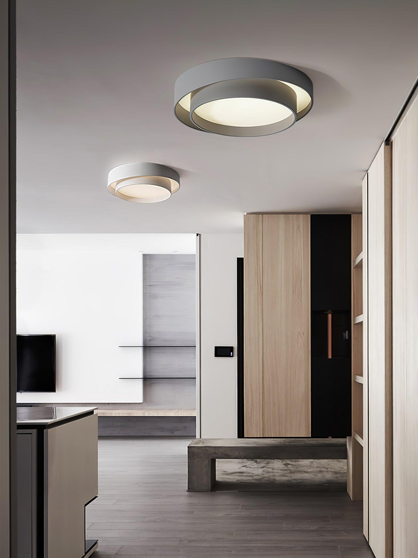 Melody Ceiling Lamp Modern LED | Cylindrical Ceiling Light | Iron Metal Acrylic | Integrated LED Dimmable | Living Room Bedroom Lighting