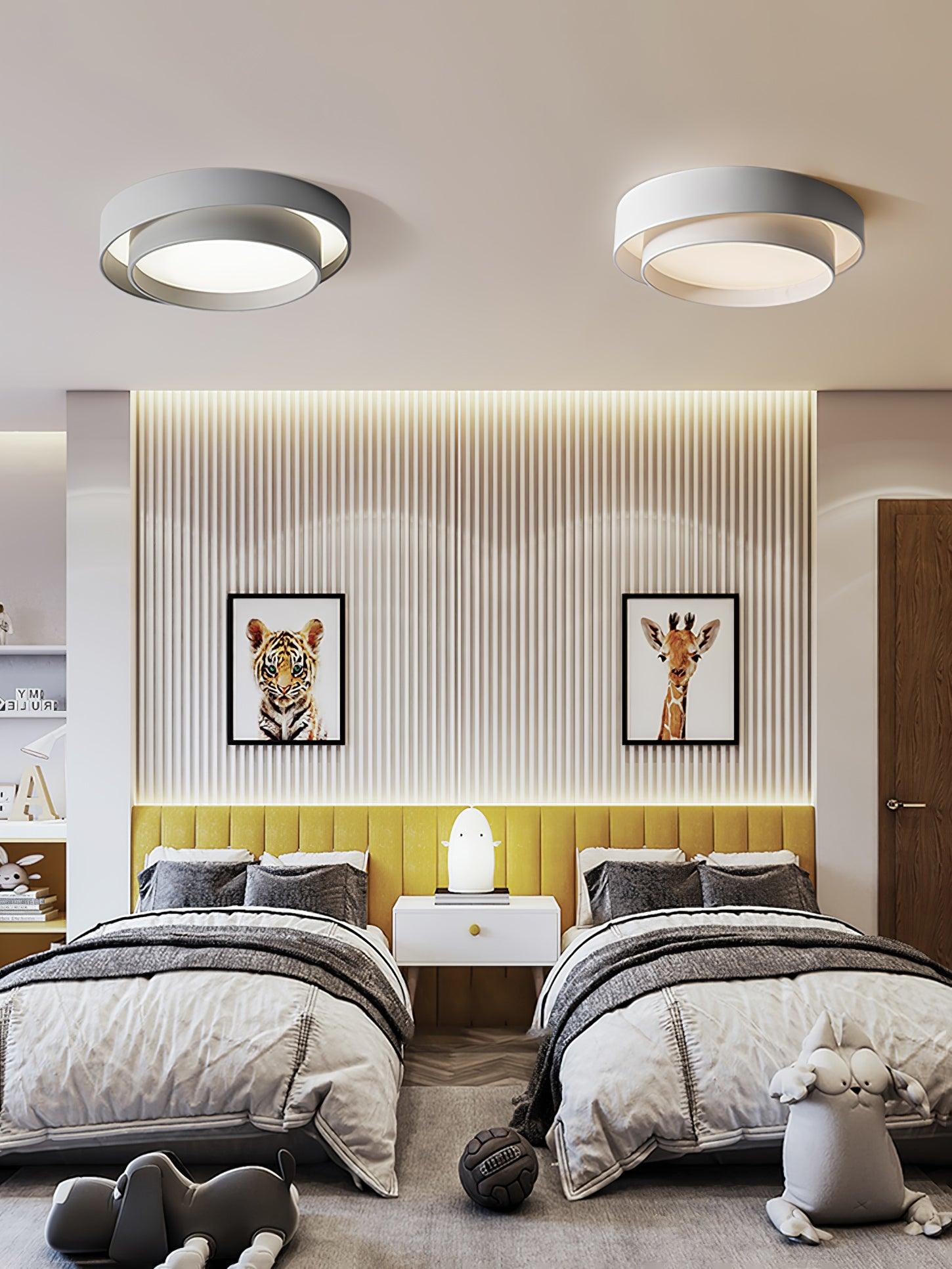 Melody Ceiling Lamp Modern LED | Cylindrical Ceiling Light | Iron Metal Acrylic | Integrated LED Dimmable | Living Room Bedroom Lighting
