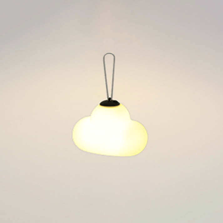 Minori Cloud LED Pendant Lamp Outdoor IP65 | Milk White Acrylic Metal Light | SMD Warm White Hanging Lamp | Garden Patio Lighting