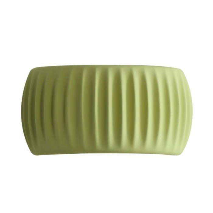 Modern Art Deco Resin Ribbed Wall Lamp | Scandinavian Design | G9 10W Wall Light | White Green Orange | Indoor Ambient Lighting