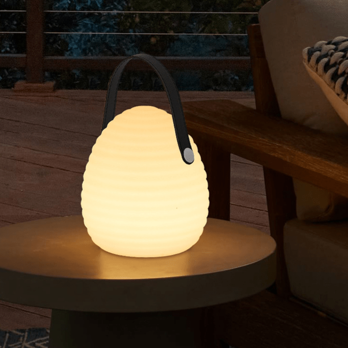 Modern Outdoor LED Lantern with Remote Control | 16 Color Modes RGB Patio & Garden Light | Rechargeable Waterproof Decorative Lamp Ø16cm