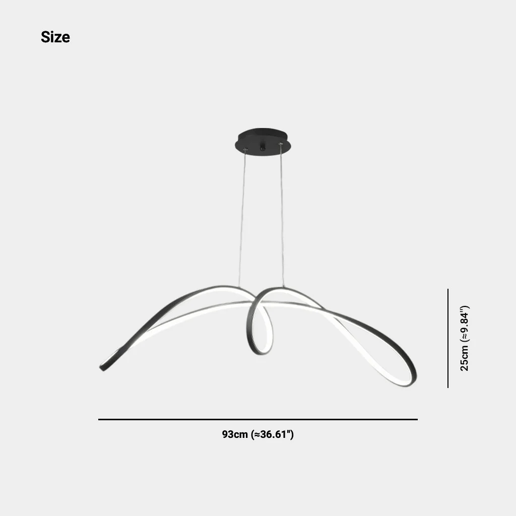 Modern Kitchen Pendant Lamp Linear LED for Island & Dining | Dimmable with Remote | Aluminum & Silicone | Adjustable Hanging Light