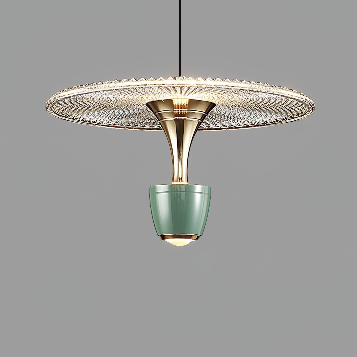 Modern LED Disc Pendant Light for Dining & Living Room | Sleek Round Design | Integrated 20W LED | Iron Aluminum Acrylic