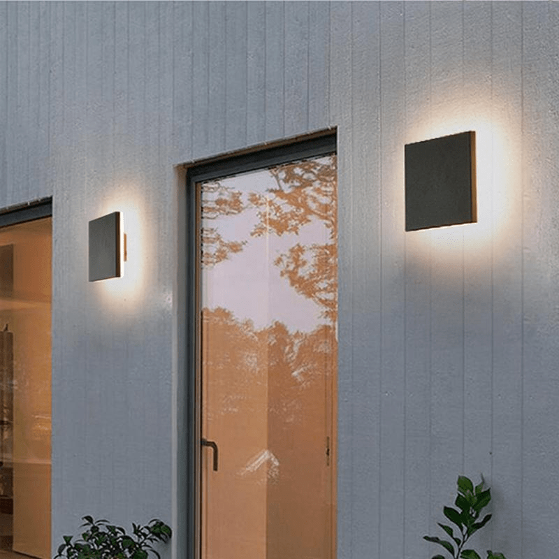 Modern Minimalist LED Outdoor Wall Lamp IP65 Waterproof | Round & Square Exterior Sconce | Metal Acrylic Entrance Lighting 220V
