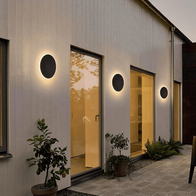 Modern Minimalist LED Outdoor Wall Lamp IP65 Waterproof | Round & Square Exterior Sconce | Metal Acrylic Entrance Lighting 220V