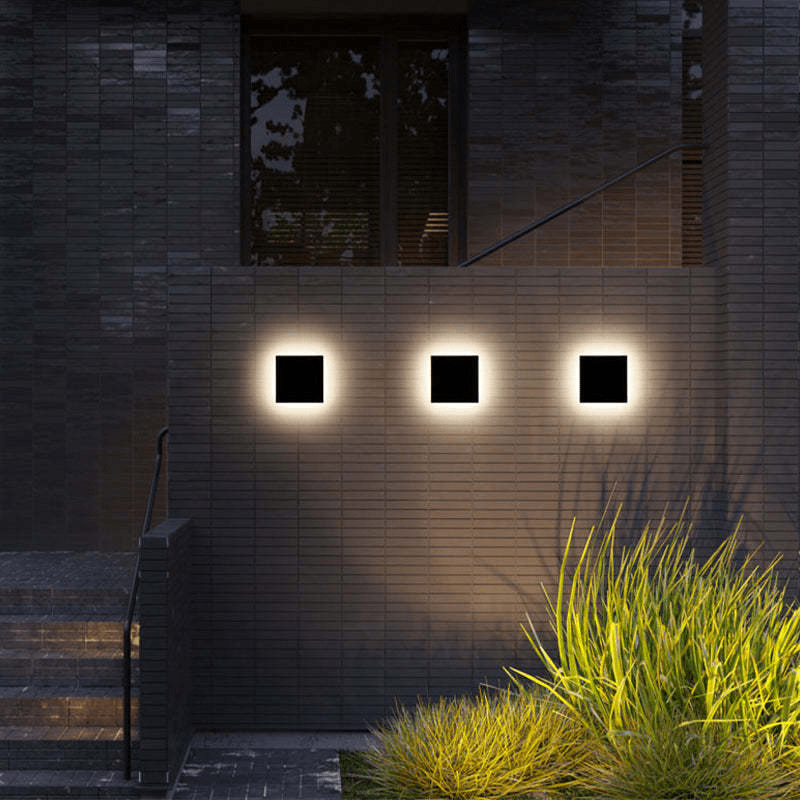 Modern Minimalist LED Outdoor Wall Lamp IP65 Waterproof | Round & Square Exterior Sconce | Metal Acrylic Entrance Lighting 220V