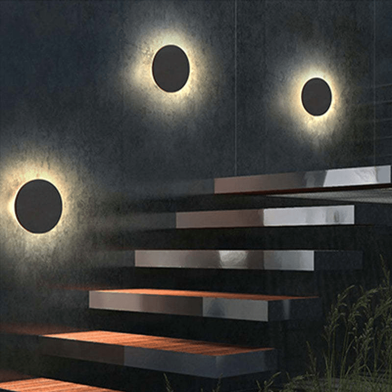 Modern Minimalist LED Outdoor Wall Lamp IP65 Waterproof | Round & Square Exterior Sconce | Metal Acrylic Entrance Lighting 220V