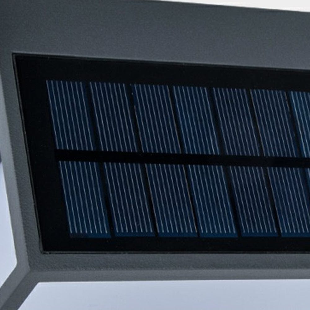 Modern Solar LED Outdoor Wall Light with Sensor IP65 Waterproof | Rectangular Acrylic Wall Lamp | Garden & Entrance Lighting