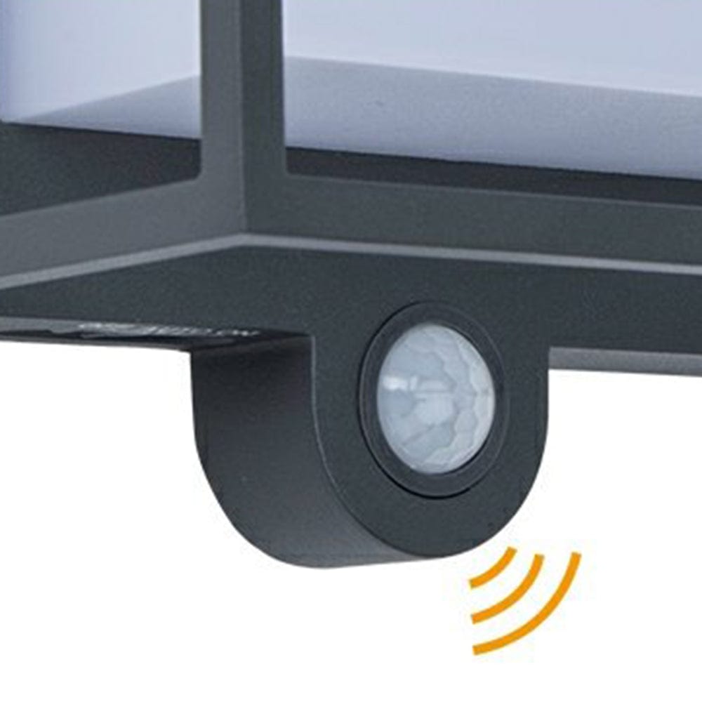 Modern Solar LED Outdoor Wall Light with Sensor IP65 Waterproof | Rectangular Acrylic Wall Lamp | Garden & Entrance Lighting