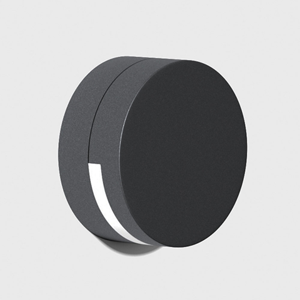 Modern Round Outdoor Wall Lamp IP65 Waterproof | Metal Glass LED Sconce | Warm Light Entrance & Garden Lighting Ø14cm