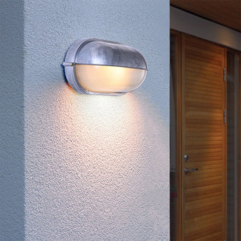 Modern Waterproof Outdoor Wall Sconce E27 | Aluminum Glass Exterior Wall Light | Garden & Entrance Lighting Fixture Ø18–28cm