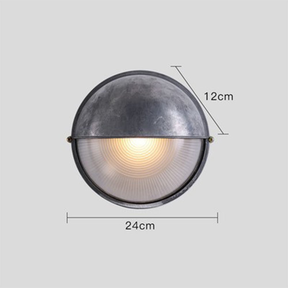 Modern Waterproof Outdoor Wall Sconce E27 | Aluminum Glass Exterior Wall Light | Garden & Entrance Lighting Fixture Ø18–28cm