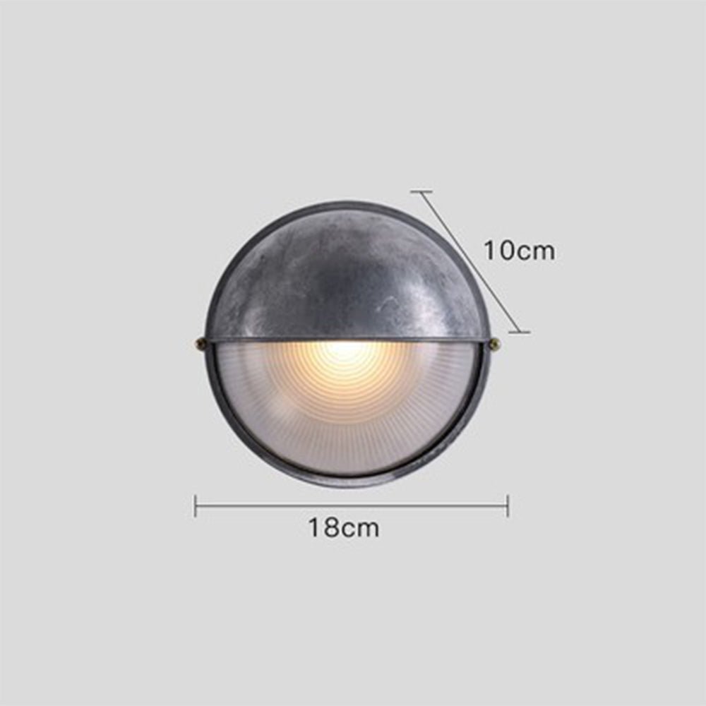 Modern Waterproof Outdoor Wall Sconce E27 | Aluminum Glass Exterior Wall Light | Garden & Entrance Lighting Fixture Ø18–28cm