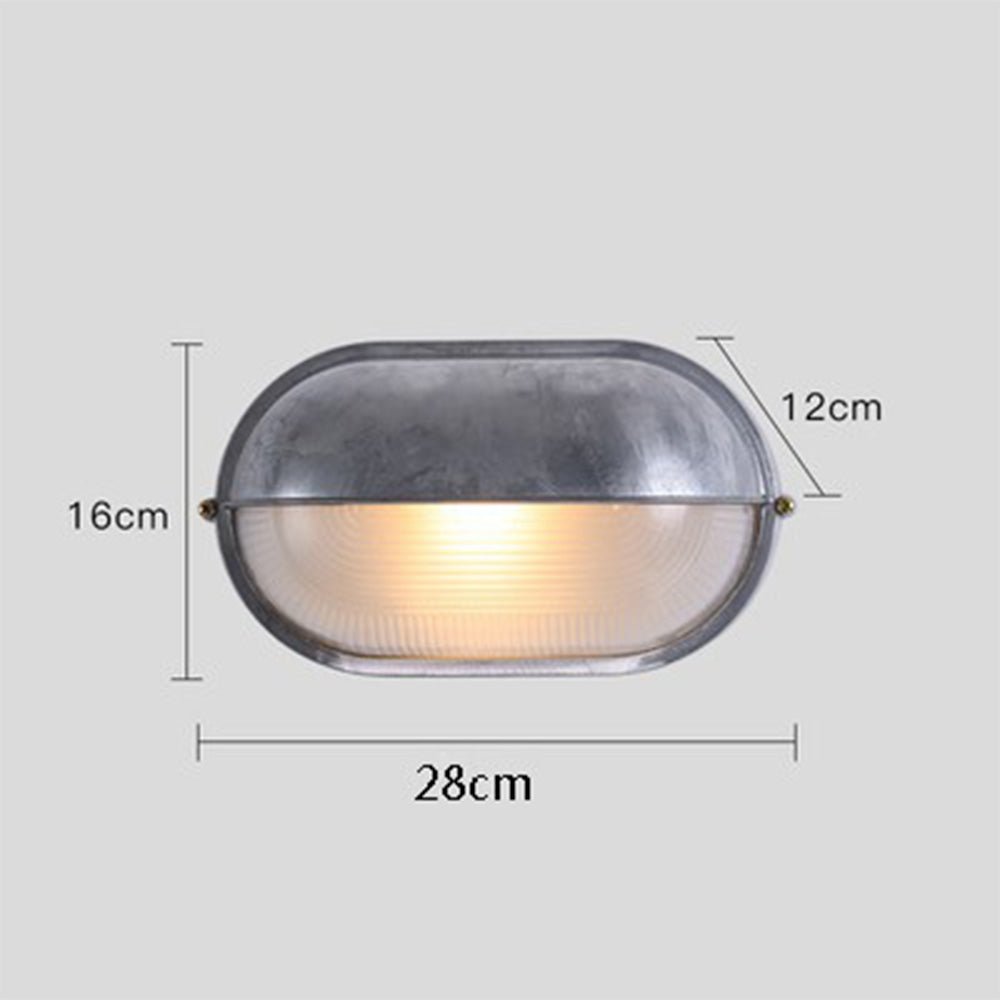 Modern Waterproof Outdoor Wall Sconce E27 | Aluminum Glass Exterior Wall Light | Garden & Entrance Lighting Fixture Ø18–28cm