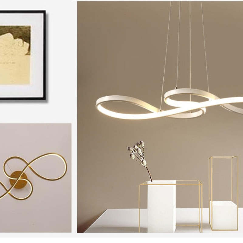 Musical Notes LED Pendant Lamp Modern Artistic Hanging Light | Metal Acrylic Design | Adjustable Cable | Warm Neutral Cool Light