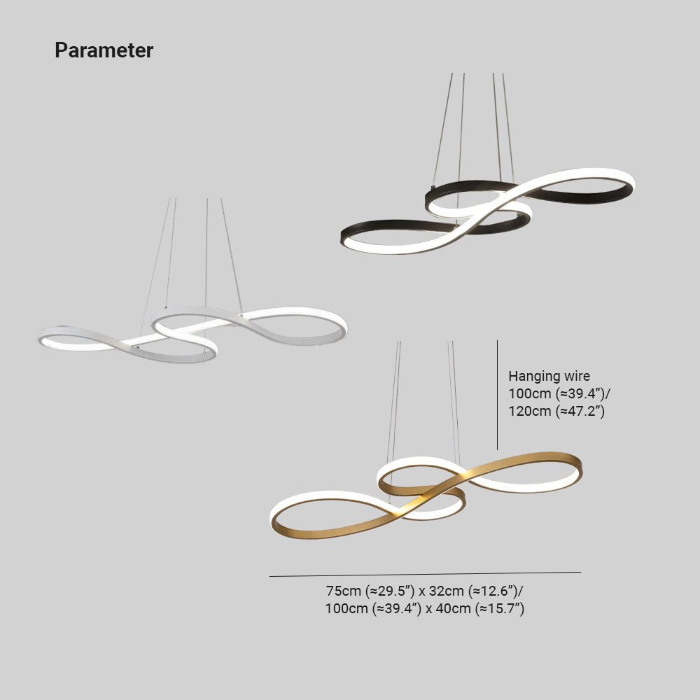 Musical Notes LED Pendant Lamp Modern Artistic Hanging Light | Metal Acrylic Design | Adjustable Cable | Warm Neutral Cool Light