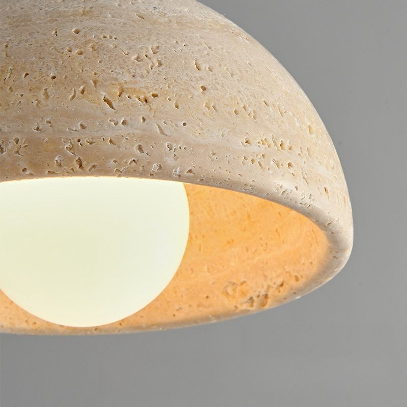 Natural Marble Pendant Light Modern Minimalist Hanging Lamp | Wood Marble Design | E27 G9 LED Compatible | Decorative Indoor Lighting