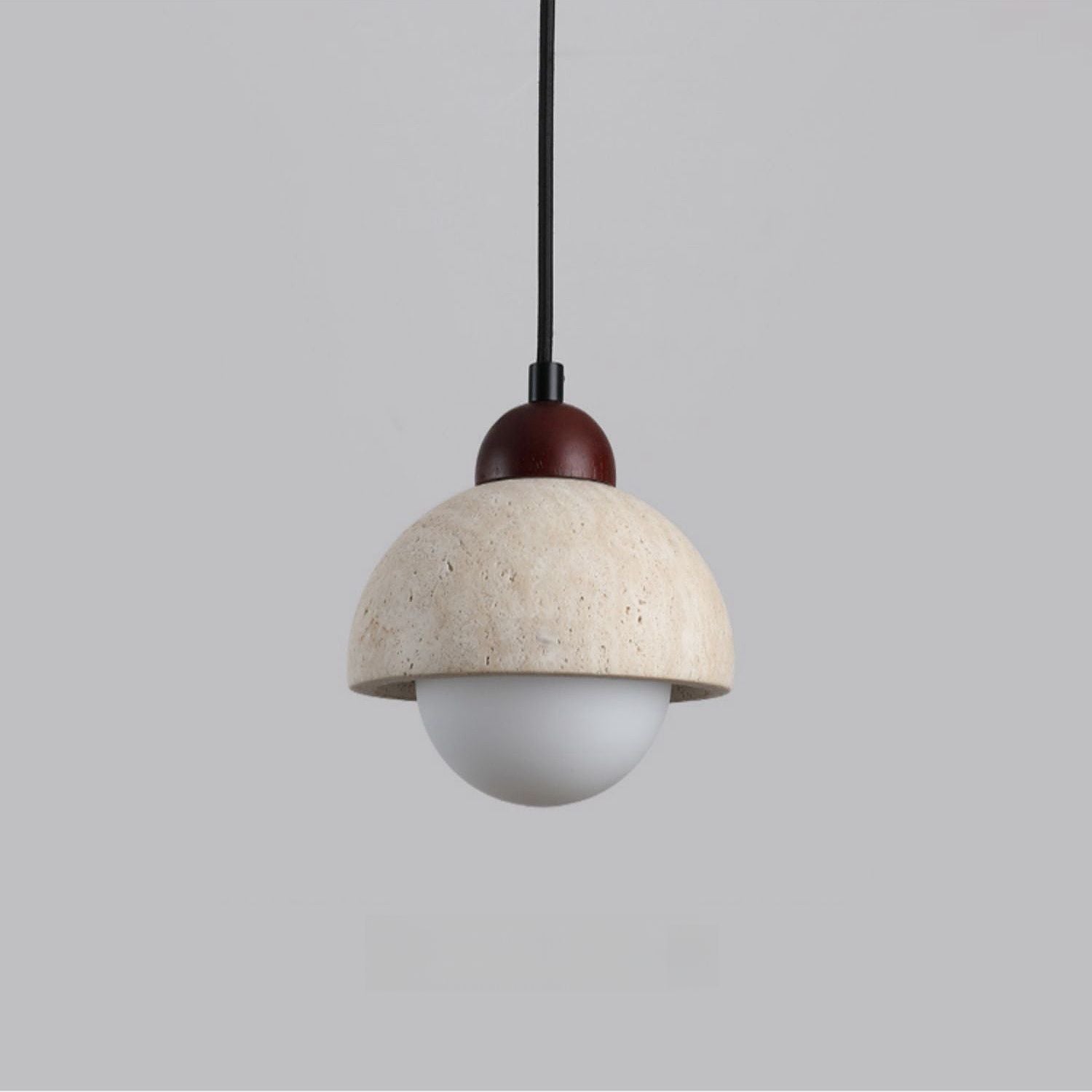 Natural Marble Pendant Light Modern Minimalist Hanging Lamp | Wood Marble Design | E27 G9 LED Compatible | Decorative Indoor Lighting