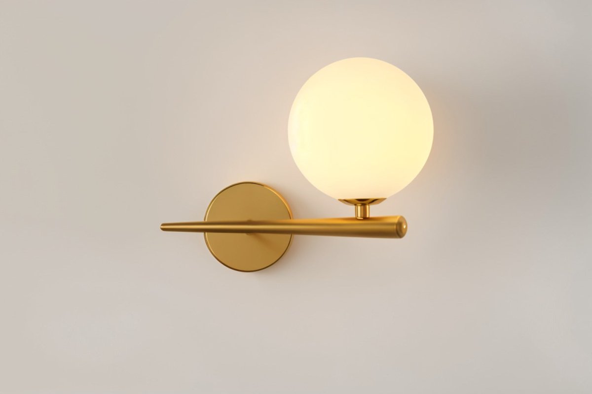 Nidia Wall Lamp Modern Luxury Wall Light Gold Black Finish | Metal Glass Design | G9 LED Replaceable Bulb | Indoor Accent Lighting