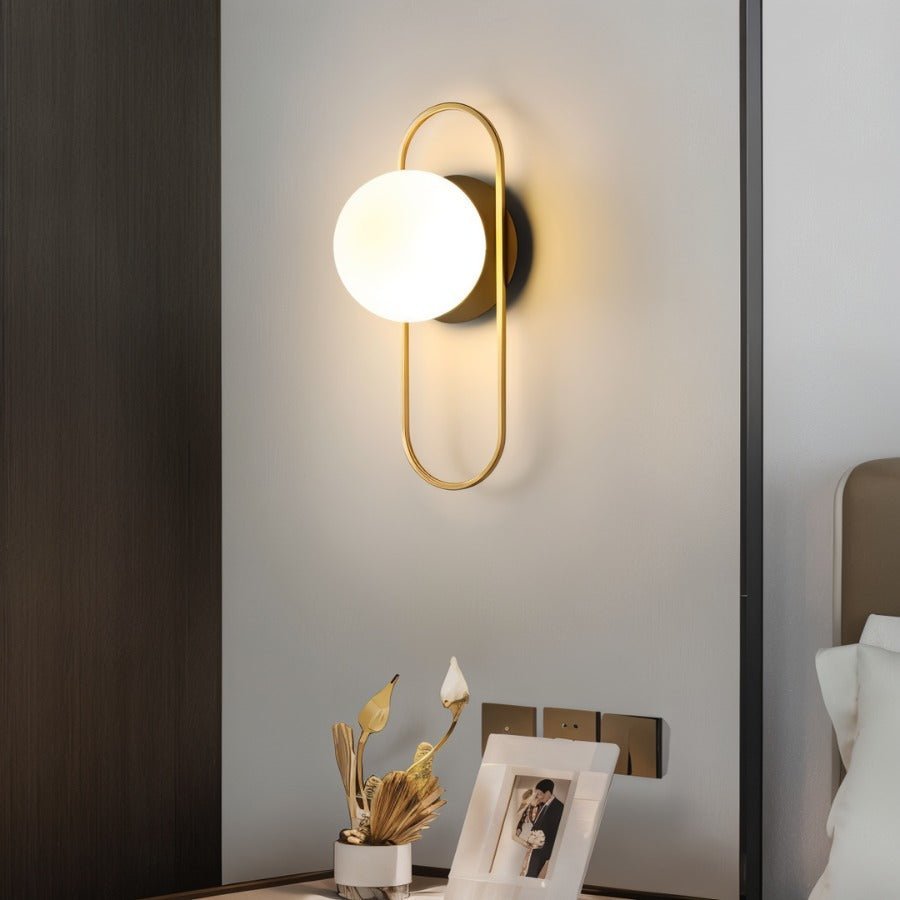 Nidia Wall Lamp Modern Luxury Wall Light Gold Black Finish | Metal Glass Design | G9 LED Replaceable Bulb | Indoor Accent Lighting