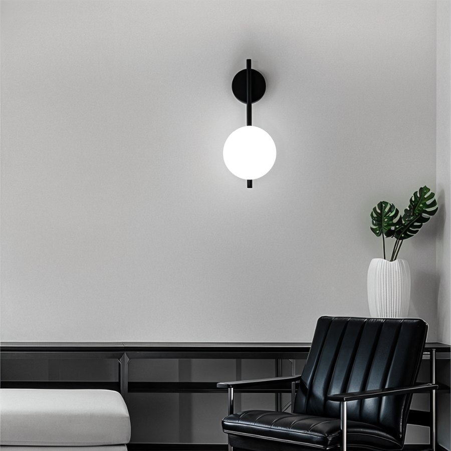 Nidia Wall Lamp Modern Luxury Wall Light Gold Black Finish | Metal Glass Design | G9 LED Replaceable Bulb | Indoor Accent Lighting