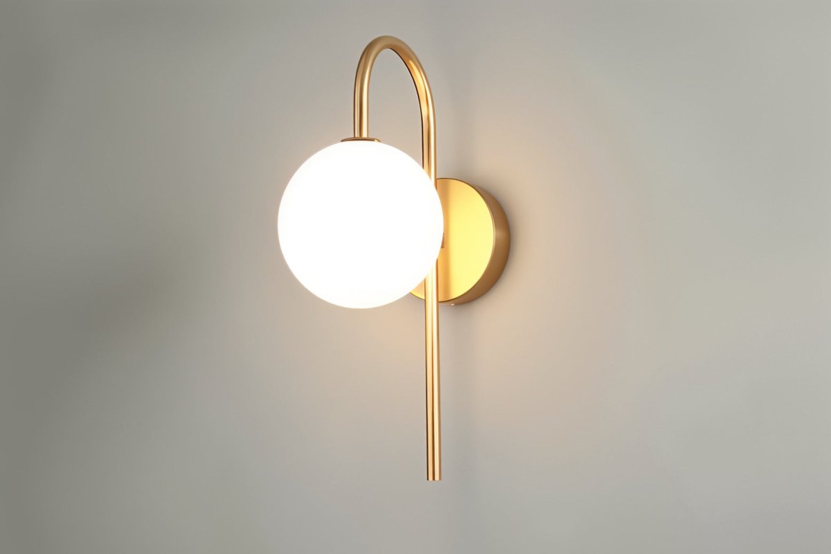 Nidia Wall Lamp Modern Luxury Wall Light Gold Black Finish | Metal Glass Design | G9 LED Replaceable Bulb | Indoor Accent Lighting