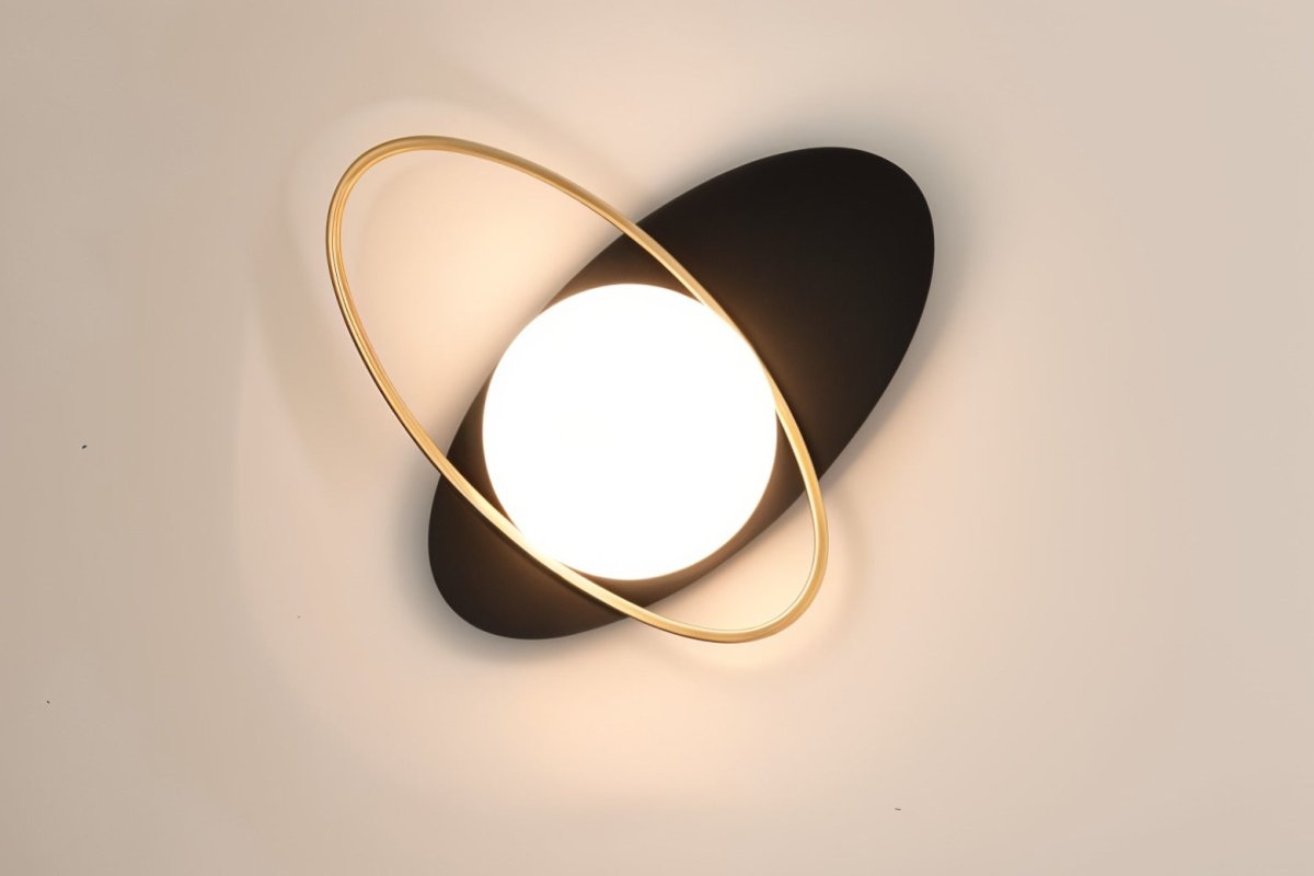 Nidia Wall Lamp Modern Luxury Wall Light Gold Black Finish | Metal Glass Design | G9 LED Replaceable Bulb | Indoor Accent Lighting