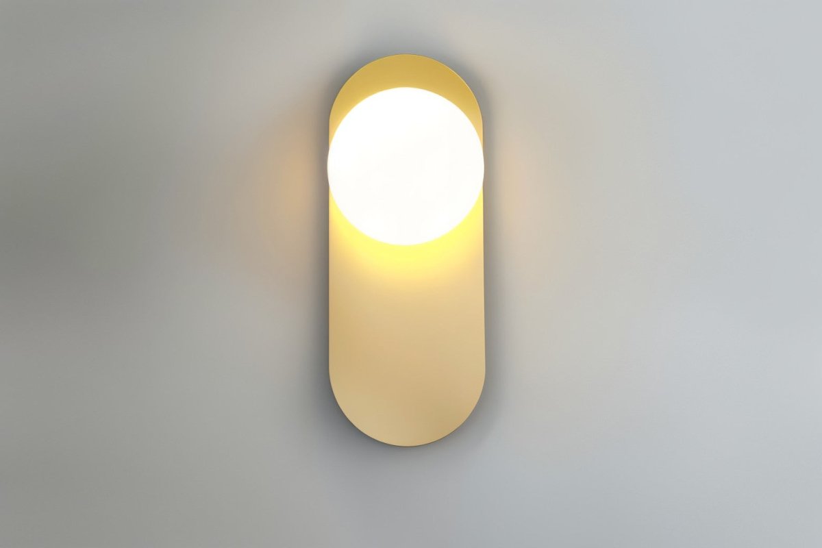 Nidia Wall Lamp Modern Luxury Wall Light Gold Black Finish | Metal Glass Design | G9 LED Replaceable Bulb | Indoor Accent Lighting