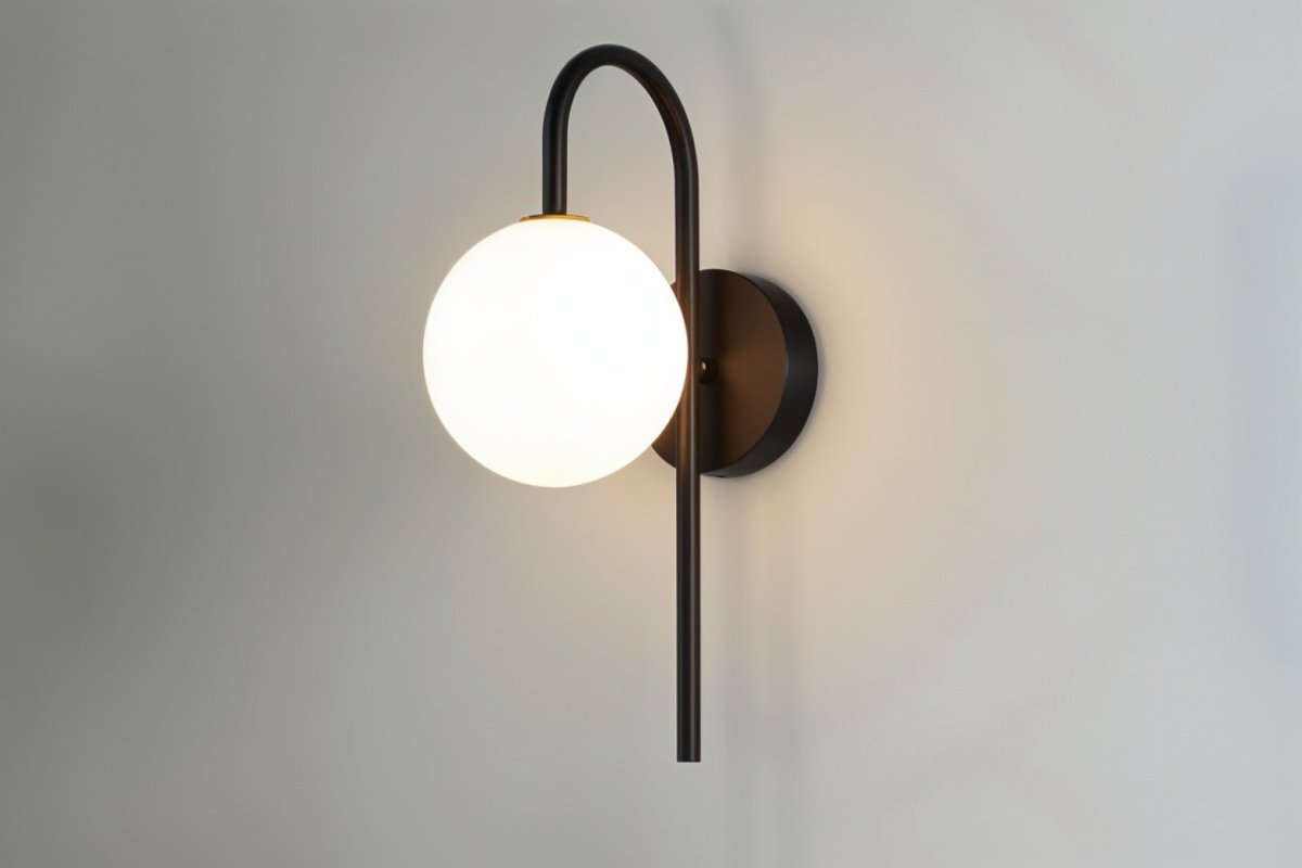 Nidia Wall Lamp Modern Luxury Wall Light Gold Black Finish | Metal Glass Design | G9 LED Replaceable Bulb | Indoor Accent Lighting