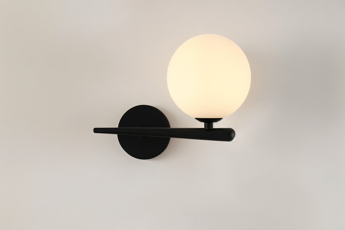 Nidia Wall Lamp Modern Luxury Wall Light Gold Black Finish | Metal Glass Design | G9 LED Replaceable Bulb | Indoor Accent Lighting