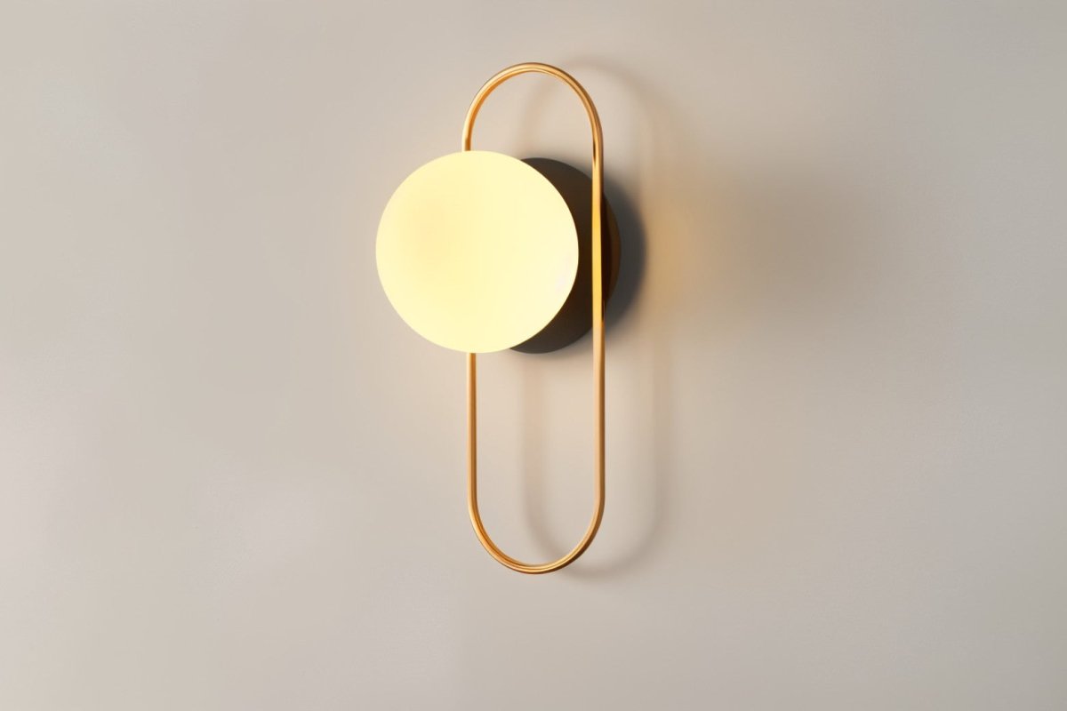 Nidia Wall Lamp Modern Luxury Wall Light Gold Black Finish | Metal Glass Design | G9 LED Replaceable Bulb | Indoor Accent Lighting