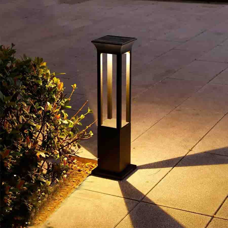 Nimbus Solar Outdoor Pathway Light Modern Garden Lamp | Solar Powered LED | Aluminum IP54 Waterproof | Warm White Outdoor Lighting