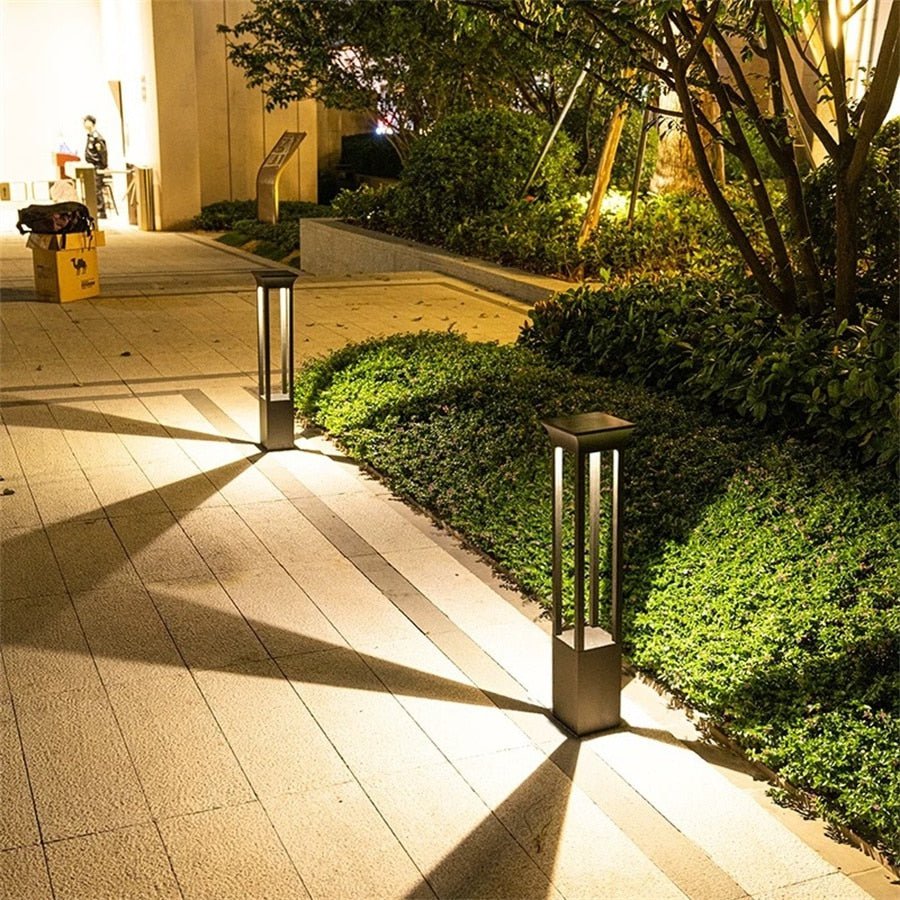 Nimbus Solar Outdoor Pathway Light Modern Garden Lamp | Solar Powered LED | Aluminum IP54 Waterproof | Warm White Outdoor Lighting